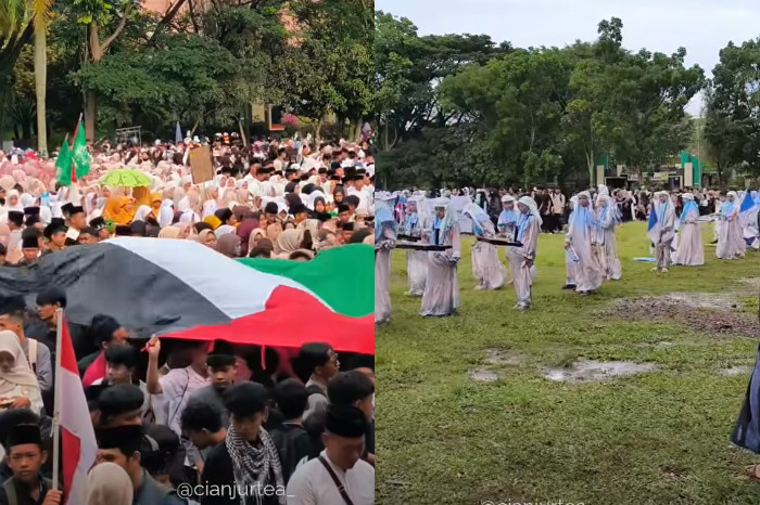 Hari Santri 2025, Ribuan Santri Cianjur Gelar Pawai Akbar Pagi Ini (Posegi.id)