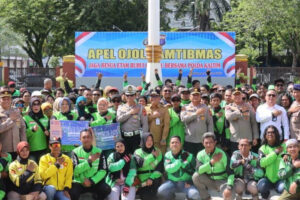 Hari Sumpah Pemuda, Polda Kaltim Gelar Apel Ojol Kamtibmas di Balikpapan