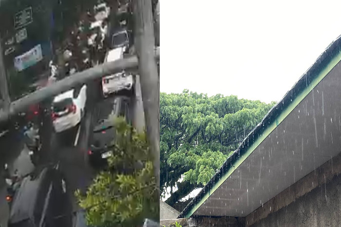 Hujan Angin Disertai Petir Landa, Antapani Bandung (Redaksi Posegi.id)