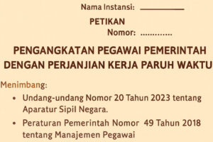 Ilustrasi SK PPPK Paruh Waktu 2025 (Posegi)