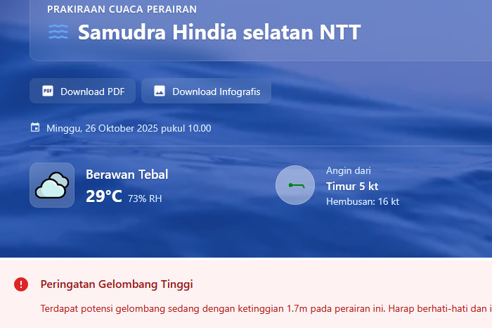Informasi Peringatan Gelombang Tinggi (BMKG)